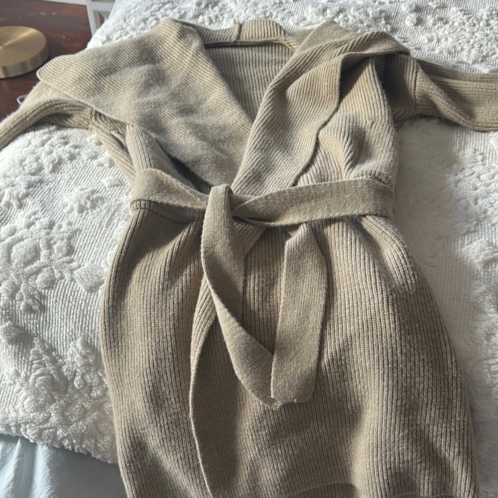Cozy Tan Knit Cardigan